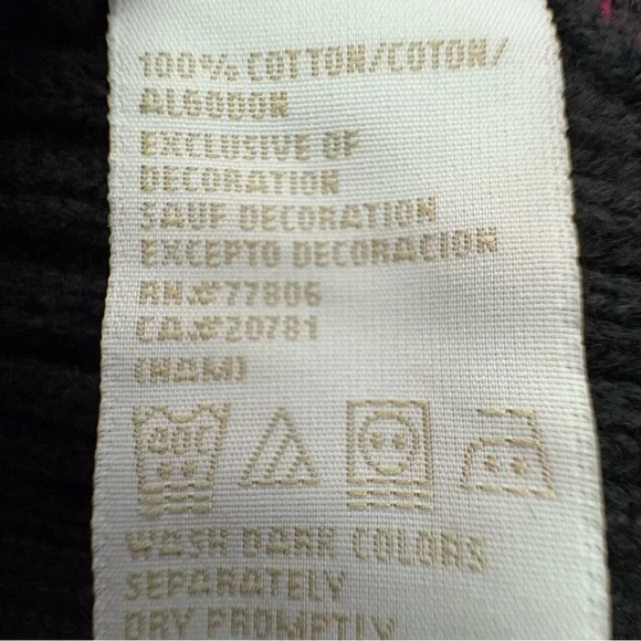 Tommy Hilfiger Japan Sweater L, Stripe Rings, rib knit, Y2K Shrunken Logo, 2000s - Picture 10 of 14